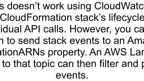 How to trigger lambda once Cloudformation stack is created