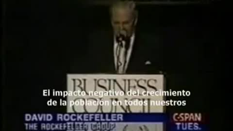 SATANISTA ROCKEFELLER HABLANDO DE LA DESPOBLACIÓN QUE PLANEAN