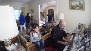 Piano improv at mothers house