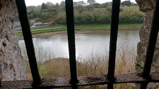 Pembroke castle. View of the river. Pembrokeshire. Wales