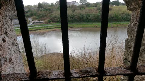 Pembroke castle. View of the river. Pembrokeshire. Wales