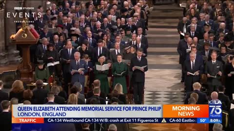 Queen Elizabeth attending memorial service for Prince Philip