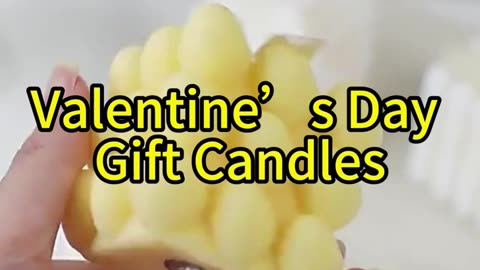 Gift candles for valentine's day