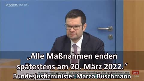 „Alle Maßnahmen enden spätestens am 20. März 2022.“ -