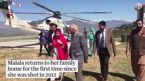 Malala Yousafzai returns to Pakistan hometown for first time