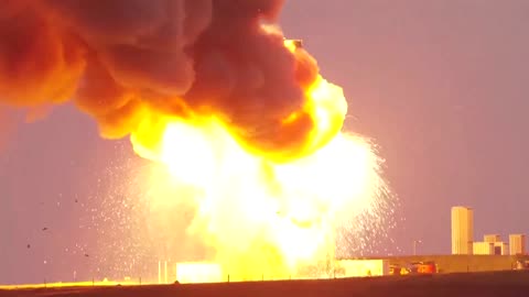 A rocket engine exploded in flames at the SaxaVord Spaceport in Scotland