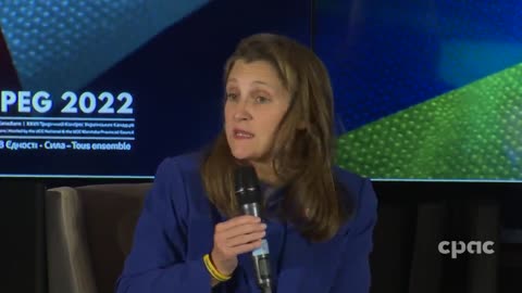 Canada: Deputy PM Freeland takes part in discussion at gathering of Ukrainian Canadians – October 28, 2022