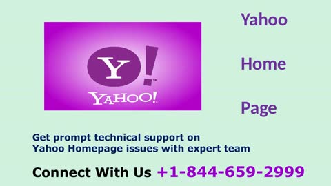 Get prompt technical support on Yahoo Homepage issues +1-844-659-2999