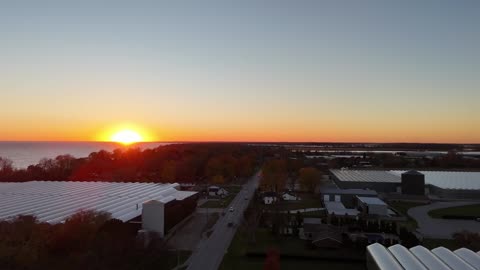 LAKE ERIE AT SUNSET