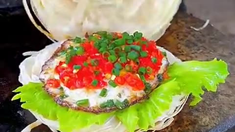 Chinese Burger Egg Cake