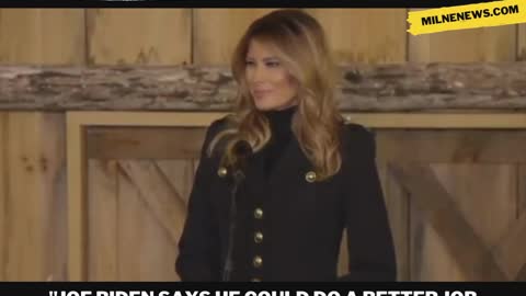 First Lady Melania Trump Roasts Joe Biden