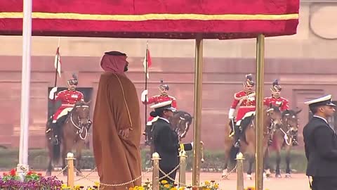 Ceremonial Reception of Mohammed Bin Salman, Crown Prince of Saudi Arabia, at Rashtrapati Bhavan