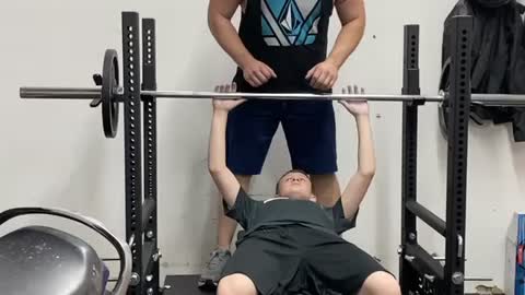 13 year olds first time 115 pounds for reps