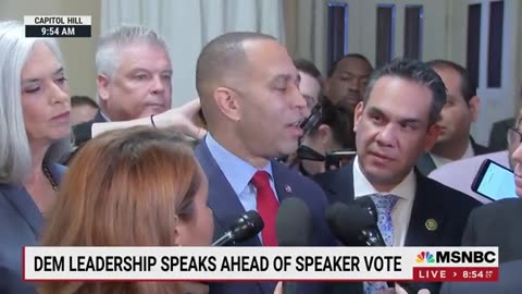 Hakeem Jeffries "Jim Jordan is a clear and present danger to our democracy.”