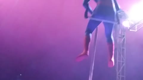 Spider-man Falls from Trapeze