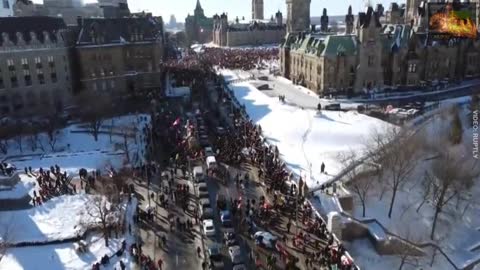 FIGHT FOR FREEDOM Drone Footage Ottawa