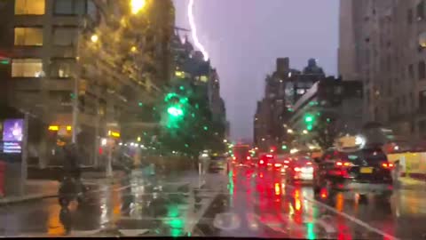 Sudden Thunderstorm nyc