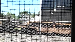 Conneaut Ohio train museum watching train go by