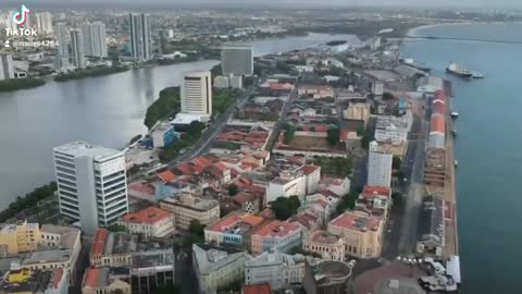 Ground zero Recife / PE, aerial view, Spark drone (DJI).