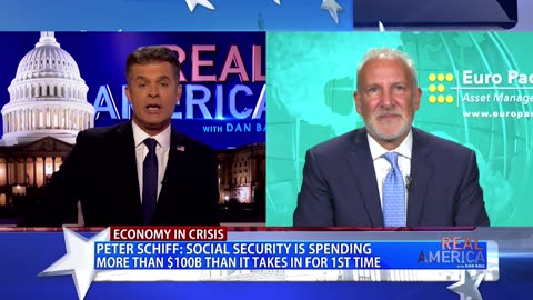 REAL AMERICA -- Dan Ball W/ Peter Schiff, Feds Lower Interest Rates By Half Point, 9/19/24