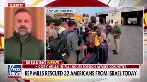 Cory Mills rescued more than 30 American citizens in Israel yesterday