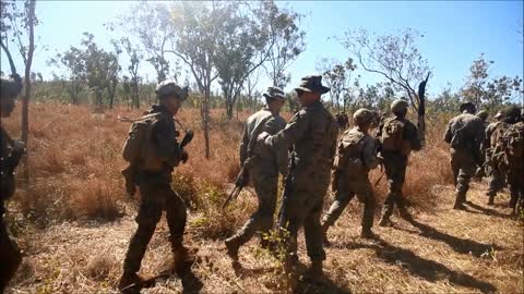 Marines Conduct a Platoon Live-Fire Range - Koolendong 22