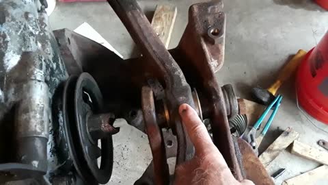 Tractor fron axle pun bushing install