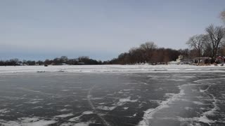 World FASTEST wheelbarrow on ice!