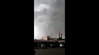 Rare tornado rips through Czech Republic