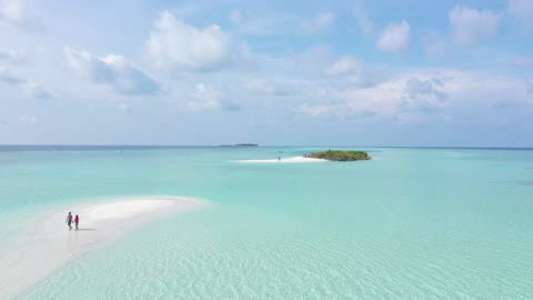 Clear Water and Tropical Island