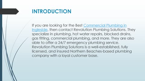 Best Commercial Plumbing in Ingleside