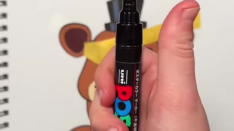 I RUINED My Drawing of Freddy Fazbear with Posca Markers!