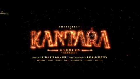 Kantara A Legend Chapter-1 First Look Teaser | RishabShetty|Ajaneesh| VijayKiragandur | Hombale Films