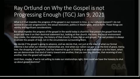 Ray Ortlund Separates Himself from Bible Belt Christianity