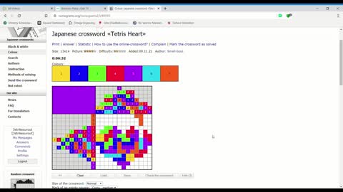 Nonograms - Tetris Heart