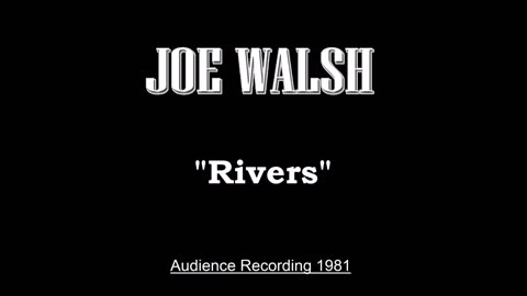 Joe Walsh - Rivers (Live in Osaka, Japan 1981) Audience