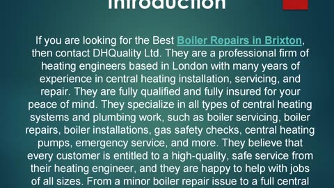 Best Boiler Repairs in Brixton