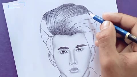 how to draw a realistic boy face