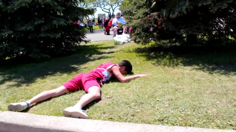 QWOP Cosplayer at Anime North