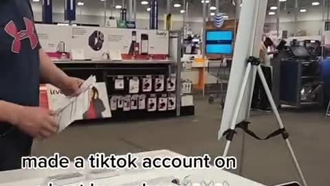 made a tiktok account on a best buy phone