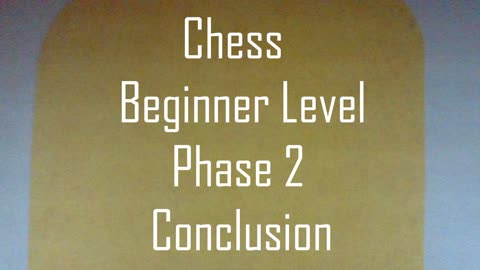 Chess Beginner Level Phase 2