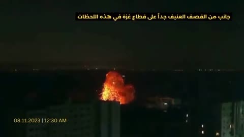 ⚡️Powerful Israeli airstrike on Gaza tonight