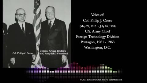 April 21, 2021 - Part 2 - Col. Corso’s reveals UFO tech links to lasers and directed energy weapons