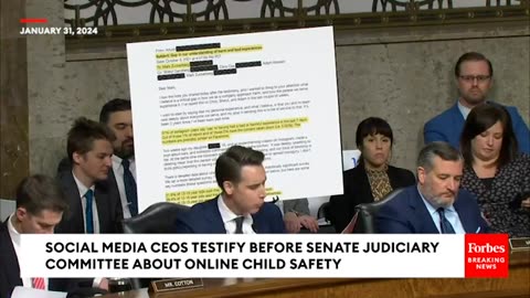 FIERY: Josh Hawley Piteously Grills TikTok's CEO At Senate Hearing On Online Child Safety.