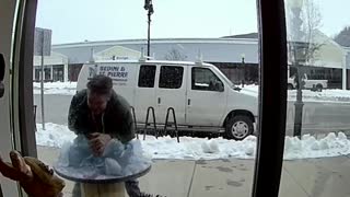 Delicate Ice Sculpture Takes a Dive