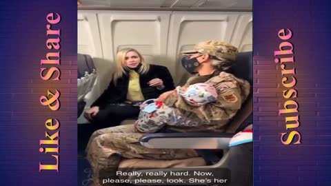 Karen flips out over a sleeping baby on the plane and gets instant karma