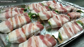 Bacon Wrapped Jalapeno Poppers