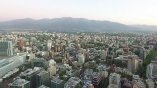 Aerial view of Santiago, Chile