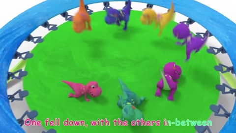 Dinosaurs T-Rex Number Song _ CoComelon Nursery Rhymes _ Kids Songs