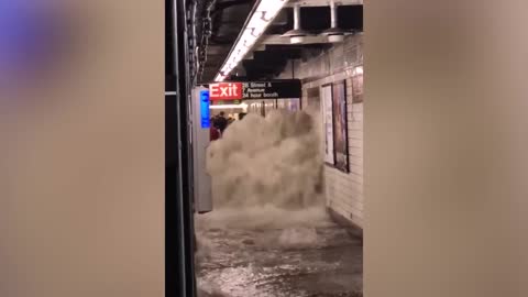 New York now! In the United States, water continues to arrive in cities!